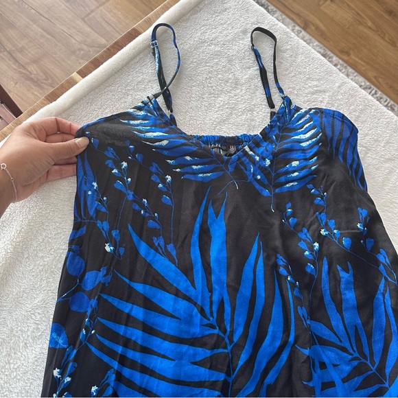 NWOT Boho Me Leaf Printed Hi-Lo Flounce Hem Dress Size Small - Picture 9 of 9